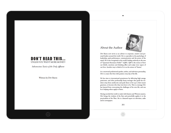 Dont Read This Unless You Want More Money - eBook - Page 1 and Author